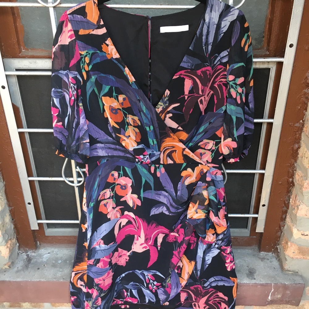 La Maison TALULAH night mirage mini dress floral ruffle medium